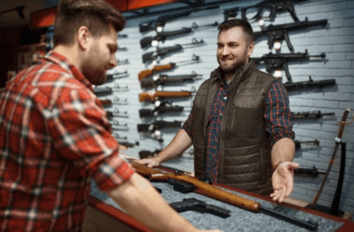 A 10% surcharge is applied to all arms sales.